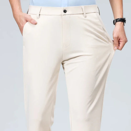Men's Stretchy Casual Pants Business Suit Pants Spring Summer