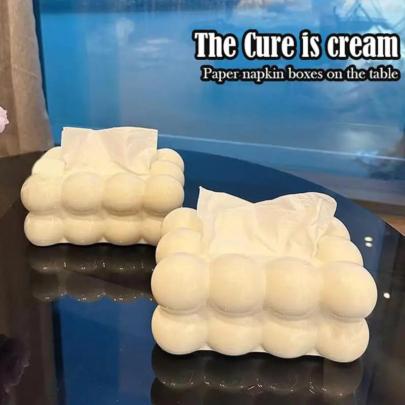 Cloud Design Tissue Box Living Room Coffee Table Paper Towel Dispenser