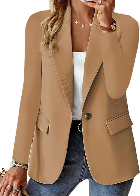 casual long sleeve suit jacket office lady spring autumn fashion