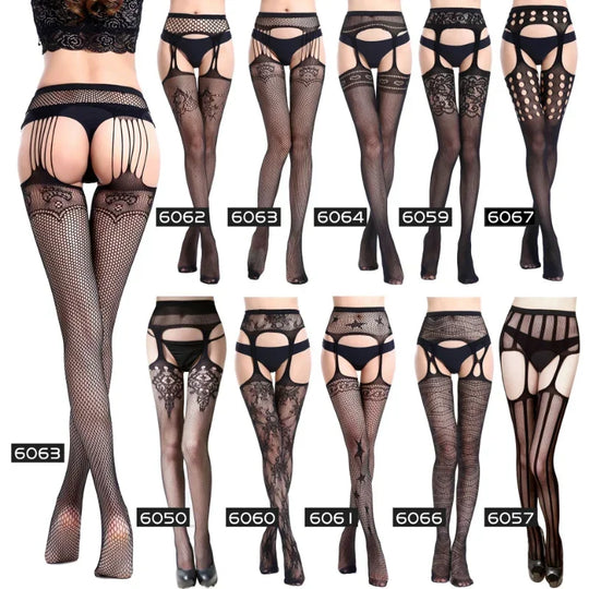 Hot Sexy Erotic Lingerie See Through Open Crotch Pantyhose Tights