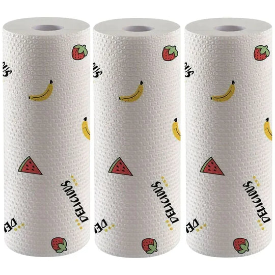 500/50pcs Reusable Paper Towel Kitchen Disposable Rags Non-Woven Cleaning Cloths Washing Dishcloths Rag Cloth Towels Non-stick Scouring Pads