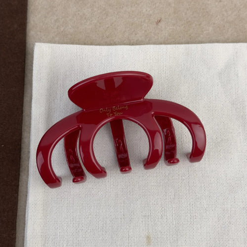French Red Collection! Large Grip Letters Gold Label Back Head Updo