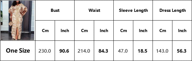 Party Dress Women Elegant Luxury V Neck Batwing Sleeve Sequined Loose Birthday Party Dinner Dress Cloth: Floor Length