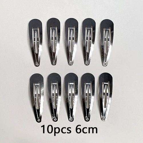 10/20/30pcs/set Women Silver Gold Black Waterdrop Shape Basic Alloy