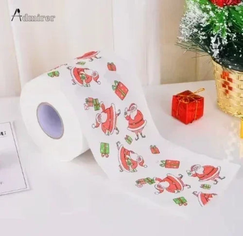 Christmas Toilet Roll Paper Home Santa Claus Bath Toilet Roll Paper