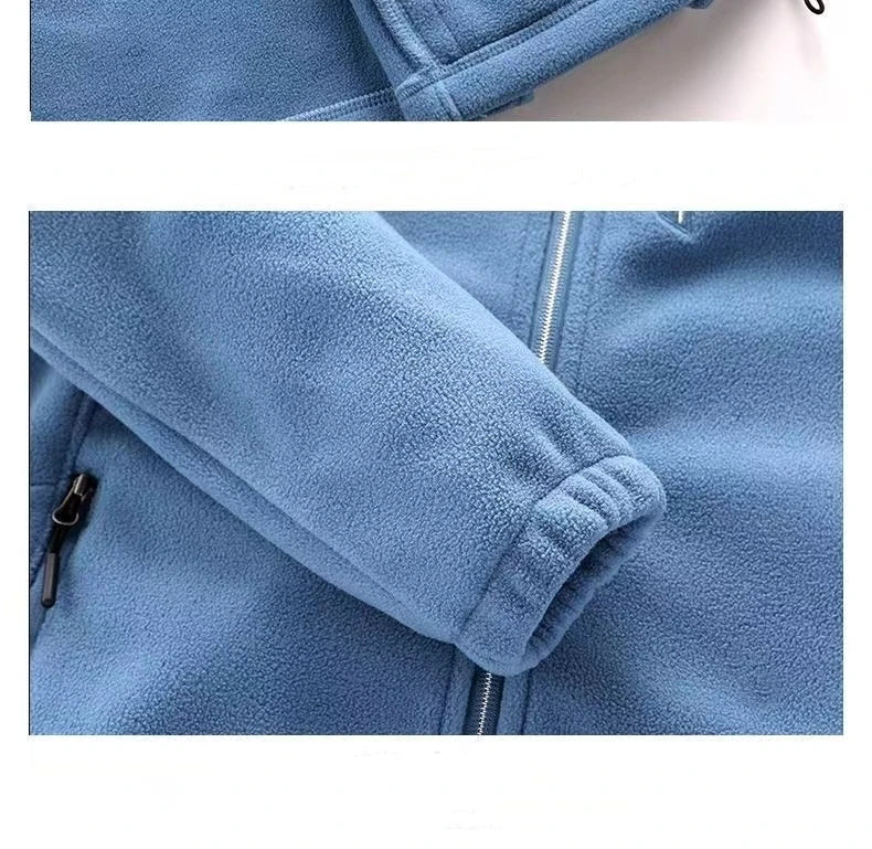 Plus Size Fleece Coats for Women Winter Spring Warm Casual Outdoor