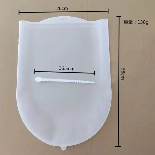 Food Grade Silicone Dough Kneading Bag Silicone Kneading Dough Bag Flour Mixer Bag Versatile Dough Mixer for Bread Pastry Pizza