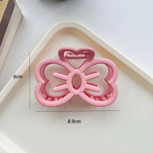 New Candy Color Cat Bow Hair Clip Plastic Claw Clip Fashion Crab Hair