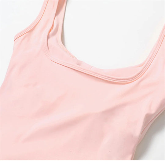 Pad Nake Glare Bud Anti Shorts Sports Dress Women Yoga Set Jumpsuit