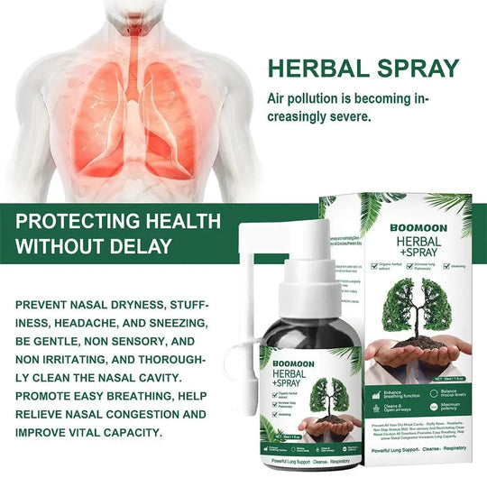 30ml Herbal Lung Cleanse Mist – Powerful Lung Support, & Lung – Cleanse Mist Care Herbal Health Spray Breathe Herbal Cleans T6G5