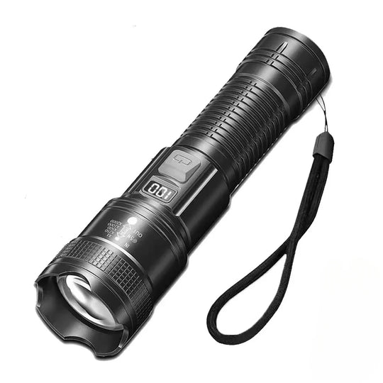High Power LED Flashlight USB Rechargeable Torch Strong Light Flashlight Long Range Tactical Zoom Lamp Outdoor Camping Lantern