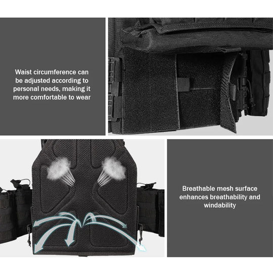 Quick dismantling tactical training vest outdoor CS protective equipment combat vest camouflage suit