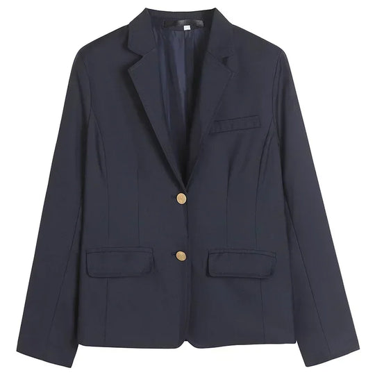 Korean School Uniform Navy Blue Blazer Japanese High School Uniform