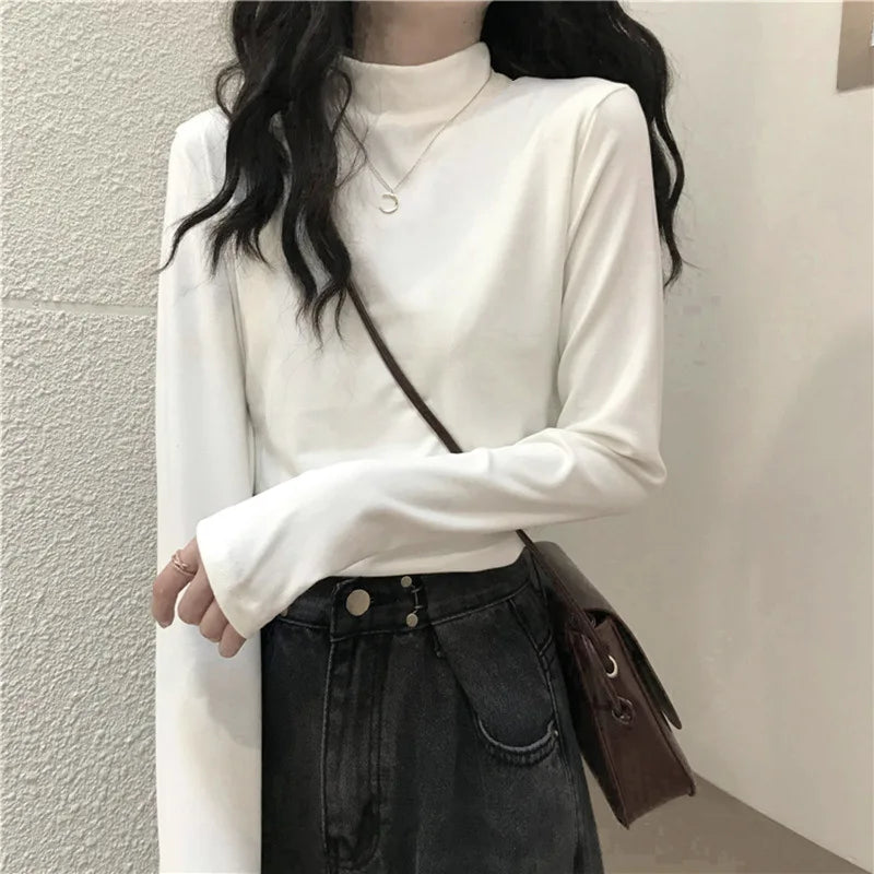 MRMT Brand New Women's Long-Sleeved T-Shirt Slimming Half