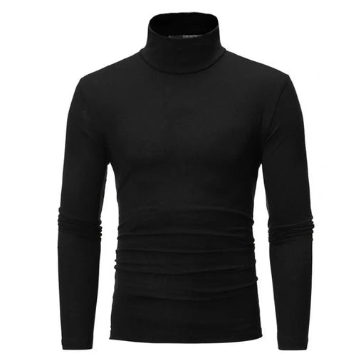 Slim Men Autumn Winter Thermal Underwear Bottoming T-shirt Turtleneck