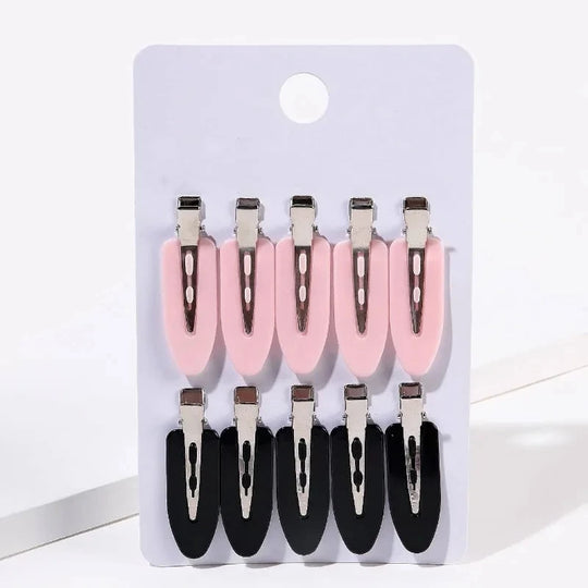 10pcs/set Women Hair Clips Side Bangs Fix FringeBarrette Makeup Tools