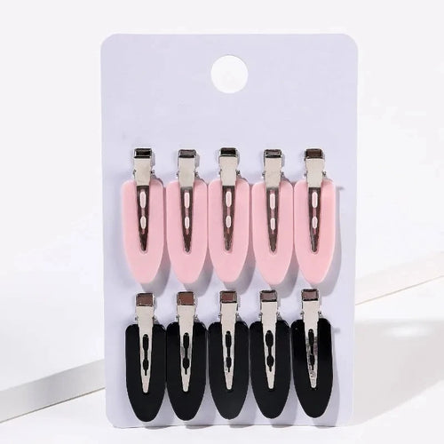 10pcs/set Women Hair Clips Side Bangs Fix FringeBarrette Makeup Tools