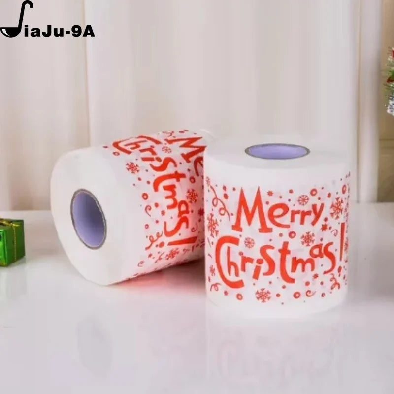 Christmas Toilet Roll Paper Home Santa Claus Bath Toilet Roll Paper