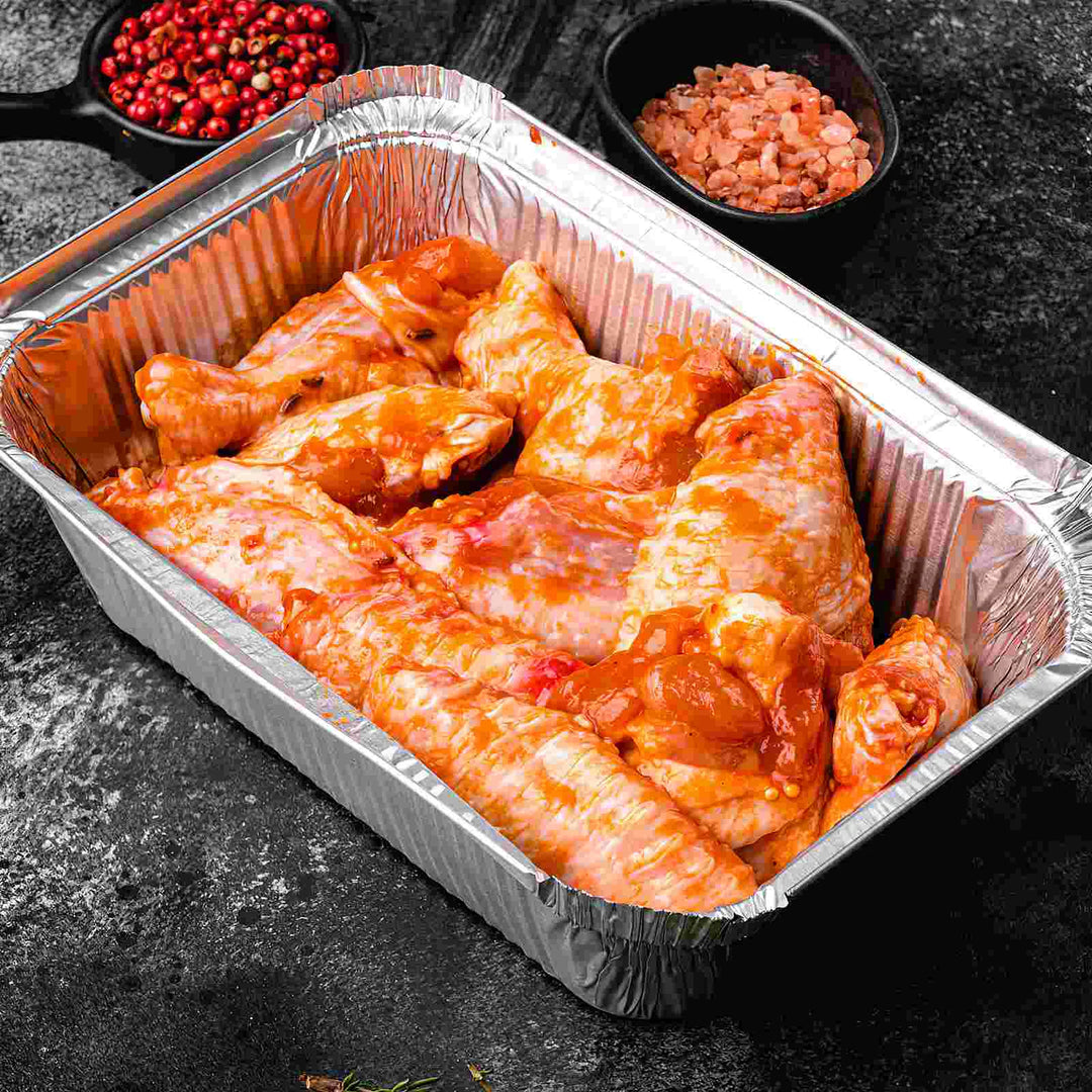 20 Pcs Large Aluminum Pans Foil Baking Trays Tin Food Containers Deep
