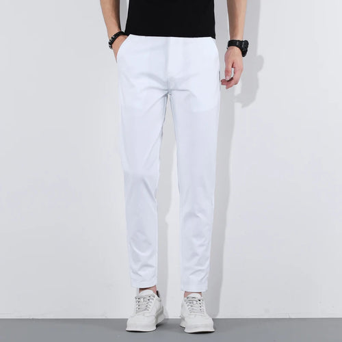 HIQOR Man Pants 9 Colors Mens Casual Long Pants Summer Thin Cotton