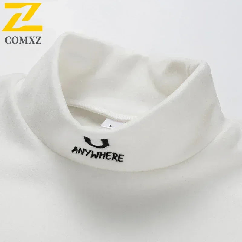 2023 Cashmere T-Shirts Men Long Sleeve Embroidery Letter T Shirt Homme