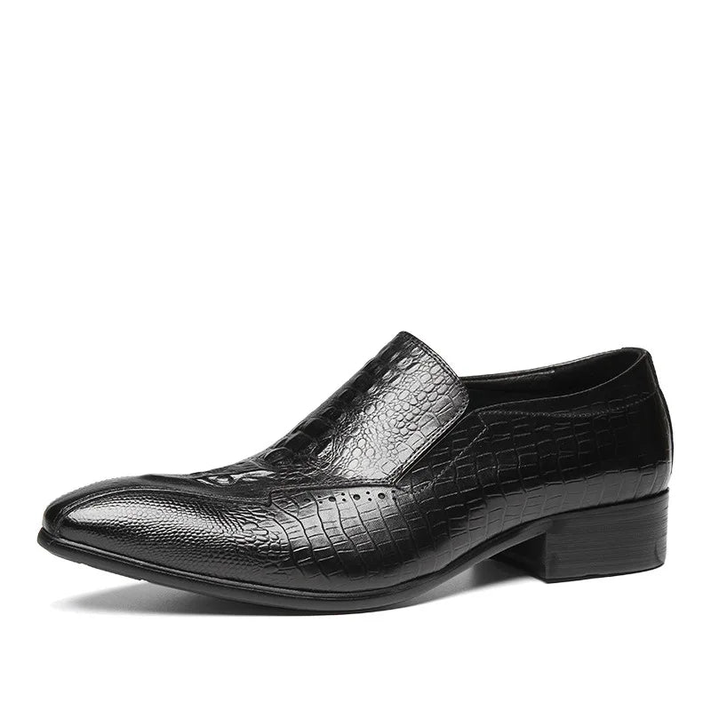 Fashions Slip-on Loafers Buckle Leather Shoe Daily Casual Shoes Men's Business Formal Office Shoes Original Designer British