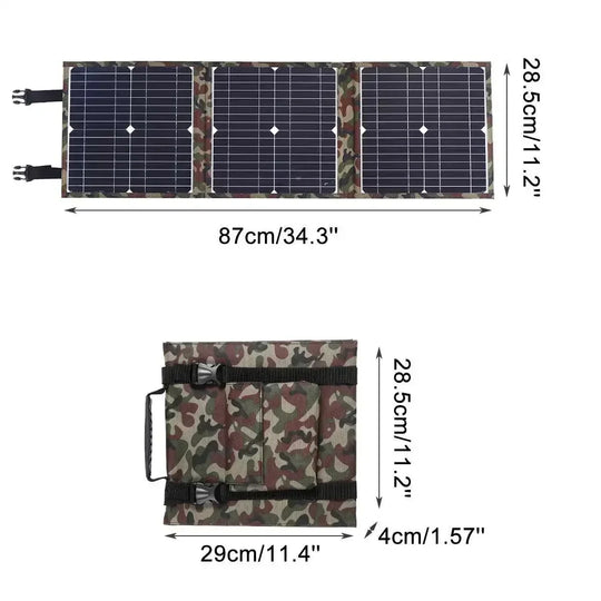 800W Foldable Solar Panel Portable Solar Charger 12v Battery Power