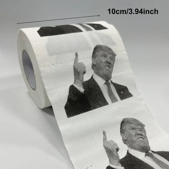 Trump Finger Print Novelty Toilet Paper Roll - Funny & Creative Gift