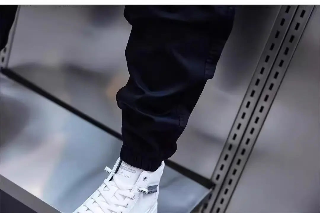 Men's long pants with fleece sweatpants and ankle binding sports