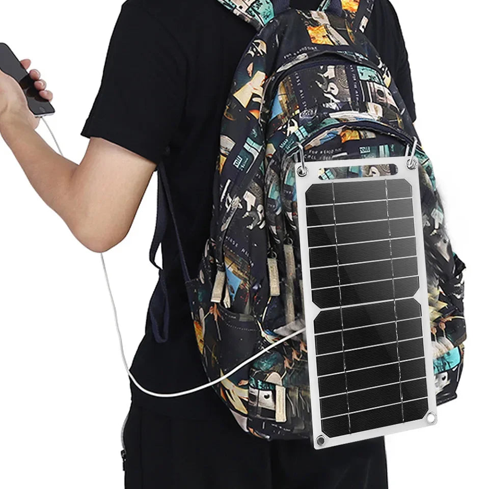 USB 5V Solar Panel   System with Camping Charging for Power Banks and