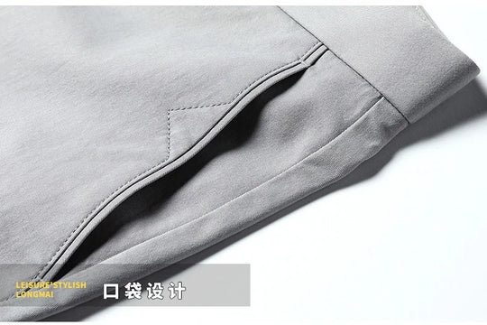 Top Grade 98% Cotton New Brand Casual Fashion Streetwear Slim Fit Long Pants Straight Pencil Trousers Men's Clothing