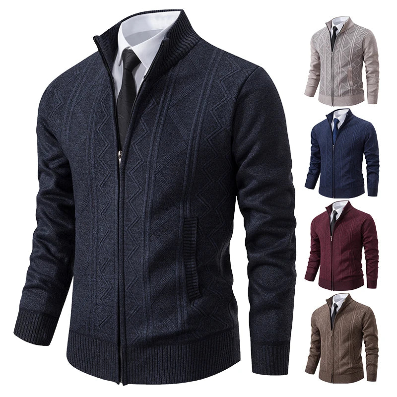Man Knit Sweater Jacket Fleece Cardigan Amazon Men's Clothes Luxury