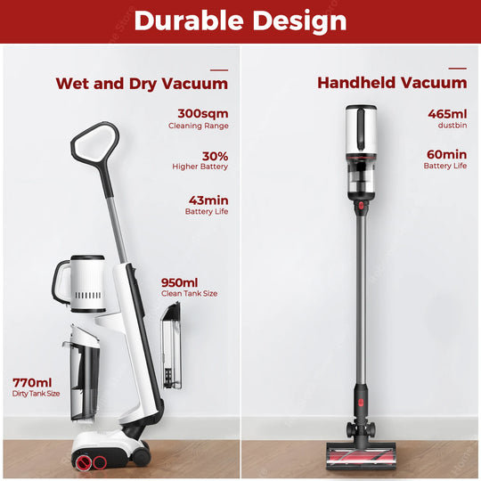 roborock Dyad Pro/Combo Wet and Dry Vacuum Cleaner with 17000Pa Power