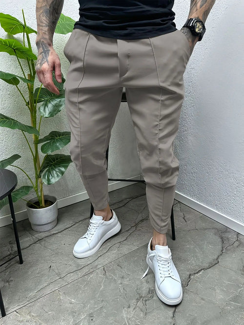 Europe and the United States new men's leisure sports slim small foot