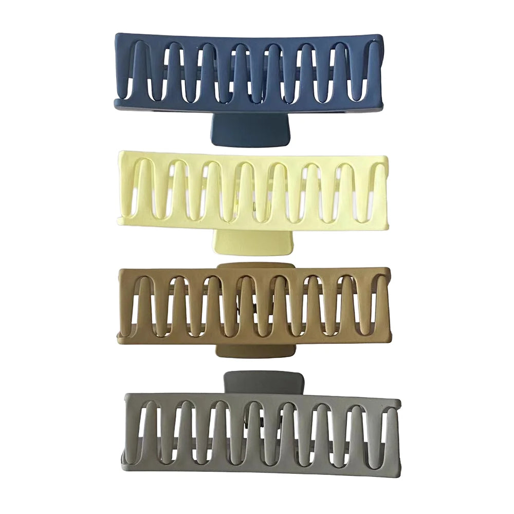 LOVELLO Plastic  Jumbo Square Hair Claw Clips for Women Accessories