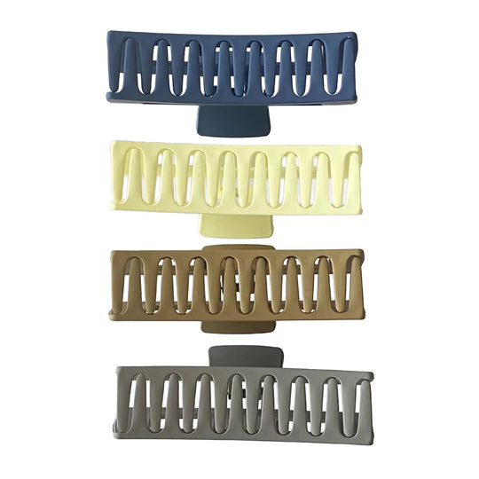 LOVELLO Plastic  Jumbo Square Hair Claw Clips for Women Accessories