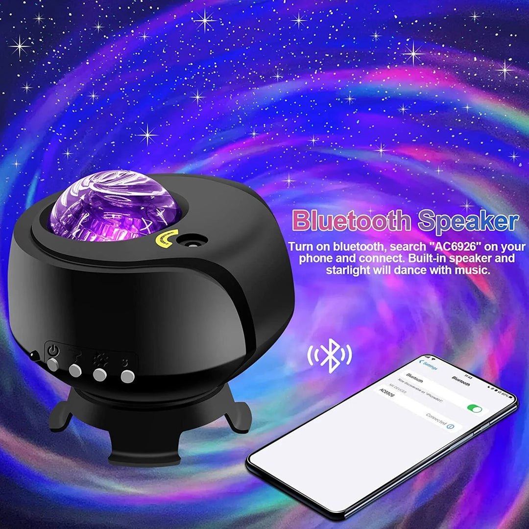 New Color Changing Nebula Aurora Starry Sky Music Star Galaxy Projector Night Light For Home Party Bedroom Gifts