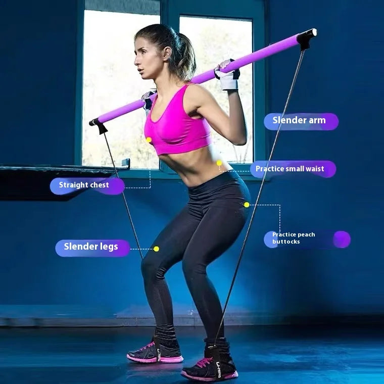 Multi-Functional Fitness Stick - Yoga & Pilates Equipment for Full-Body Workouts