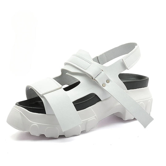 Europe/America Sandals Shoes for Men's/Women's Summer Comfortable High Top Sandals Casual Anti Slip Open Toed Bottom Beach Shoes