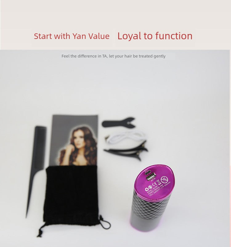 Wireless Hair Curler Cross-Border Fully Automatic Hair Curler USB Charging Bean Bag Portable For Home Hair Curler