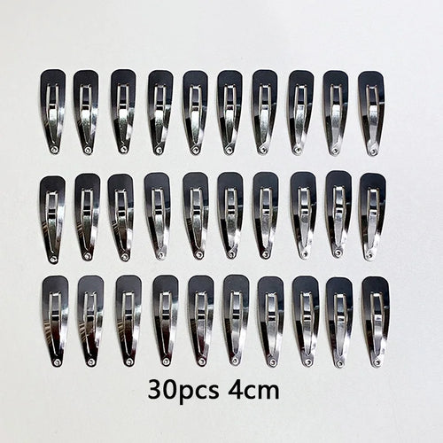 10/20/30pcs/set Women Silver Gold Black Waterdrop Shape Basic Alloy