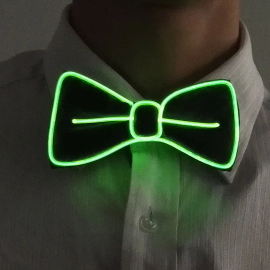 light up Men's hat and tie Led luminous Funny hat glowing Top Hat for Fluorescent club dance show props performances costumes