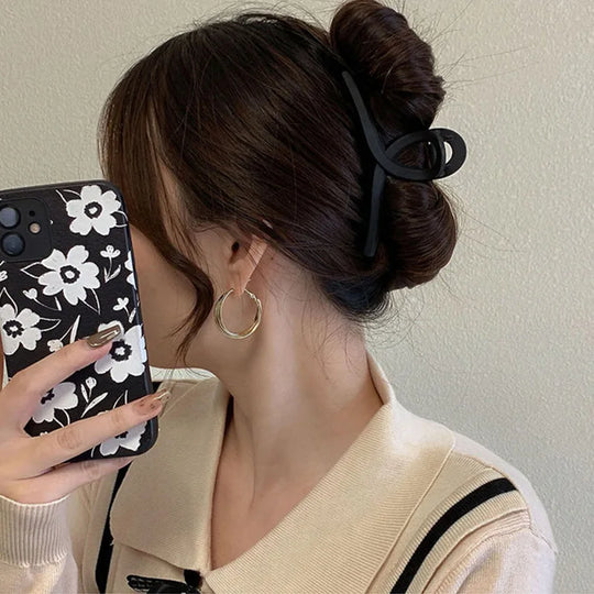 2/3/4Pcs Headwear Set Women Fashion Claw Clip Coffee Black Acrylic