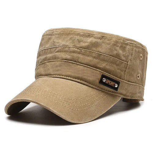 Wash Hat Wholesale Spring, Summer And Autumn New Cotton Flat Top Hat