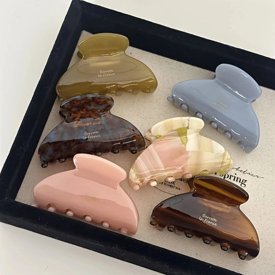 Elegant Acetate Hair Claw Medium Size Sweet Hair Clip Shark Clip Women