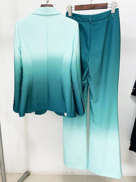HIGH QUALITY Newest Fashion 2024 Designer Suit Set Women's Single