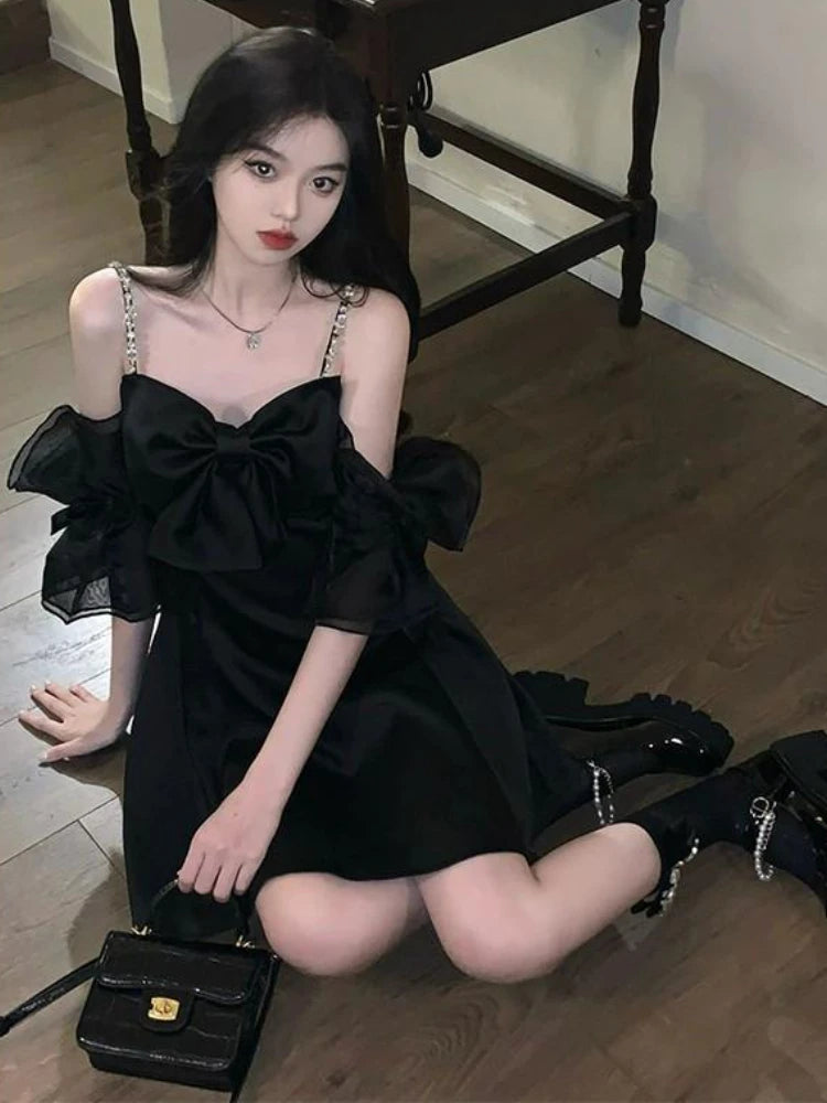 Dresses Women Folds Simple Creativity Princess Elegant Vintage French