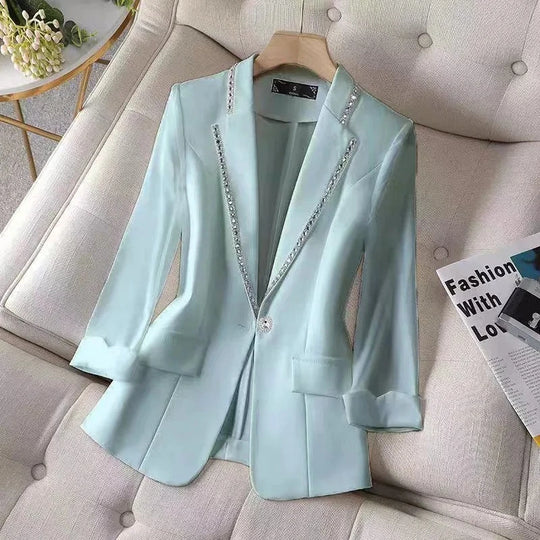 2022 Autumn  Women's Blazer Paillettes Femme Summer Sunscreen Jacket