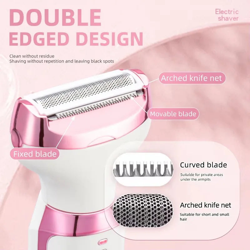 Electric Blade for Women 5 in 1 Rechargeable Painless Body Razors