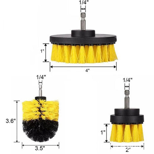 Electric Drill Brush Kit Electric Cleaning Brush Tool for Car Tile